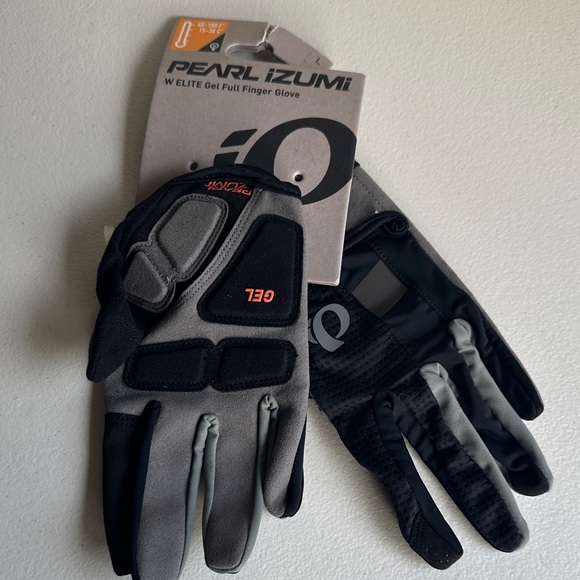 Pearl Izumi Black and Gray Cycling Gloves - Picture 1 of 4